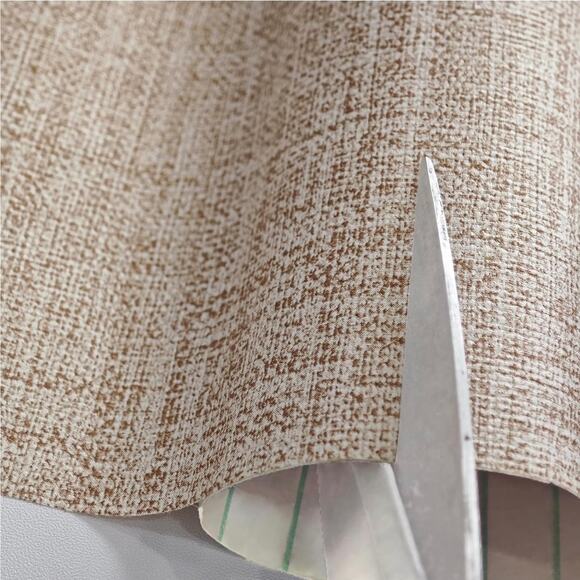 Fabric Peel & Stick Wallpaper Khaki Linen Removable7.71” x 393” Textured S20 - Picture 4 of 8